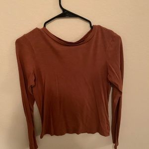 Brown long sleeve tee